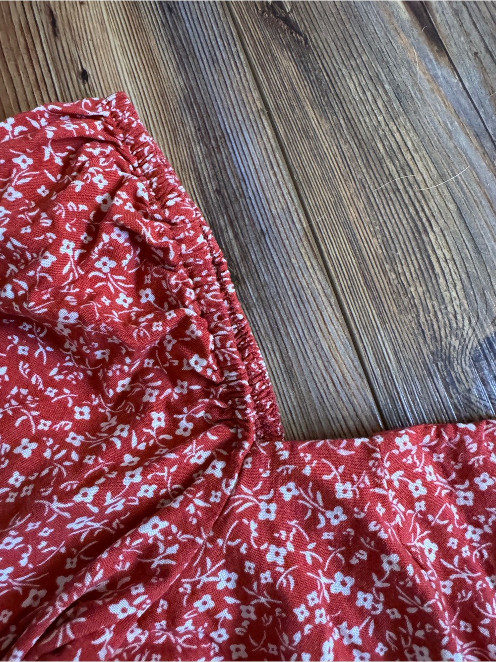 Mi Ami - Small, Coral Floral Off-Shoulder Maxi Dress - Picture 10 of 14